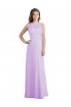 A-Line Sweetheart Soft Chiffon Long Lilac Bridesmaid Dress / Formal Dress Barrie