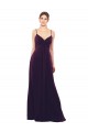 A-Line Sweetheart Soft Chiffon Long Grape Formal Dress / Bridesmaid Dress Barrie