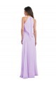 A-Line Halter Neck Chiffon Long Lilac Bridesmaid Dress / Evening Dress Barrie