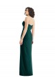 A-Line Strapless Soft Chiffon Long Ever Green Bridesmaid Dress Barrie