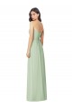 Trumpet Strapless Soft Chiffon Long Sage Bridesmaid Dress Barrie
