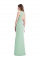 Trumpet V-Neck Chiffon Long Mint Green Bridesmaid Dress / Evening Dress Barrie