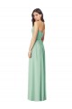 Trumpet Strapless Soft Chiffon Long Mint Green Bridesmaid Dress Barrie