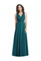 A-Line V-Neck Chiffon Long Hunter Wedding Party Dress Barrie