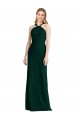 Trumpet Halter Neck Soft Chiffon Long Ever Green Bridesmaid Dress Barrie