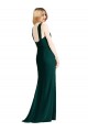 Trumpet Halter Neck Soft Chiffon Long Ever Green Bridesmaid Dress Barrie