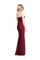 Trumpet Strapless Soft Chiffon Long Hunter Bridesmaid Dress Barrie