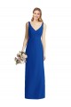 Mermaid Strapless Soft Chiffon Long Royal Blue Bridesmaid Dress Barrie