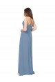 A-Line Sweetheart Chiffon Long Dusty Blue Bridesmaid Dress / Evening Gowns Barrie