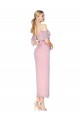 Mermaid High Neck Soft Chiffon Knee Length Primrose Formal Evening Gown / Prom Dress / Bridesmaid Dress Barrie