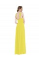 A-Line Sweetheart Soft Chiffon Long Yellow Semi Formal Evening Dress / Bridesmaid Dress Barrie