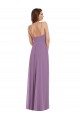 A-Line Sweetheart Soft Chiffon Long Dark Lavender Bridesmaid Dress / Formal Dress Barrie