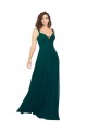 A-Line Sweetheart Soft Chiffon Long Hunter Bridesmaid Dress Barrie