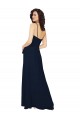 A-Line V-Neck Chiffon Long Dark Navy Bridesmaid Dress / Formal Dress Barrie
