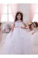 Ball Gown Sweetheart Tulle & Lace Long Ivory Little Flower Girl Dress Barrie