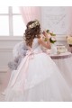 Ball Gown Sweetheart Tulle & Lace Chapel Train Ivory Flower Girl Dress Barrie