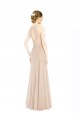 A-Line High Neck Soft Chiffon & Lace Long Champagne Prom Dress / Bridesmaid Dress Barrie