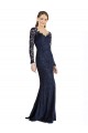 Mermaid Sweetheart Lace Long Dark Navy Prom Dress / Bridesmaid Dress Barrie