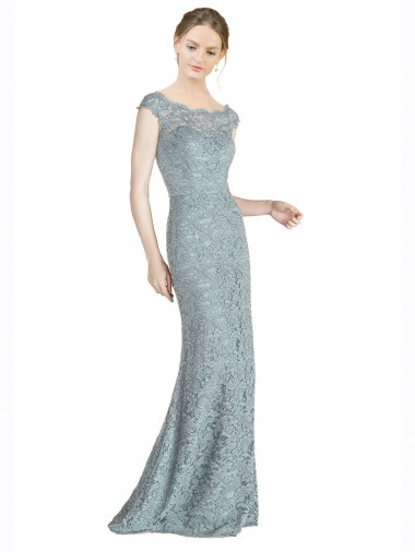 Mermaid Off the Shoulder Lace Long Prom Dress / Bridesmaid Dress Barrie