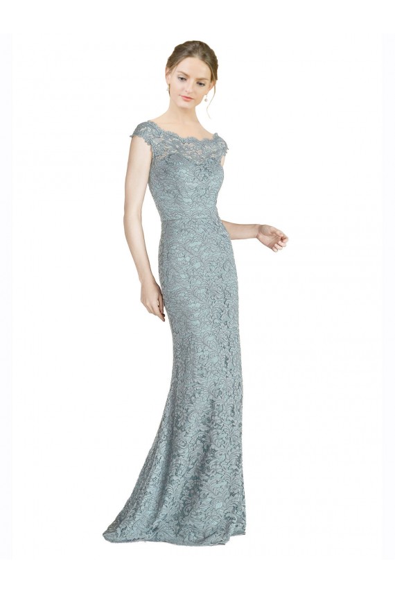 Mermaid Off the Shoulder Lace Long Prom Dress / Bridesmaid Dress Barrie