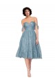 A-Line Sweetheart Lace Knee Length Bridesmaid Dress Barrie