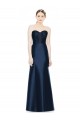 Mermaid Strapless Satin Long Dark Navy Evening Dress / Bridesmaid Dress Barrie