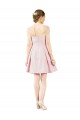 A-Line Sweetheart Satin Knee Length Pink Evening Gown / Bridesmaid Dress Barrie