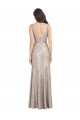 Sheath High Neck Sequin & Sparkling Sequin Long Silver Formal Evening Gown / Prom Dress / Bridesmaid Dress Barrie