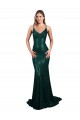 Mermaid V-Neck Sequin Long Dark Green Formal Evening Gown / Prom Dress / Bridesmaid Dress Barrie