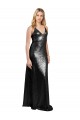 A-Line V-Neck Sequin Long Black Formal Evening Gown / Prom Dress / Bridesmaid Dress Barrie