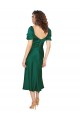 A-Line Sweetheart Silk like Satin Midi Length Hunter Formal Evening Gown / Prom Dress / Bridesmaid Dress Barrie