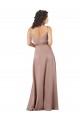 A-Line Sweetheart Silk like Satin Long Dusty Pink Formal Evening Gown / Bridesmaid Dress Barrie