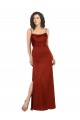 A-Line Square Neck Silk like Satin Long Red Formal Evening Gown / Prom Dress / Bridesmaid Dress Barrie