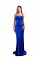 Sheath Cowl Neck Silk like Satin Long Royal Blue Formal Evening Gown / Prom Dress / Bridesmaid Dress Barrie