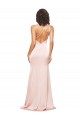 Sheath One Shoulder Silk like Satin Long Pink Formal Evening Gown / Prom Dress / Bridesmaid Dress Barrie