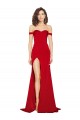 A-Line Sweetheart Silk like Satin Long Red Formal Evening Gown / Prom Dress / Bridesmaid Dress Barrie