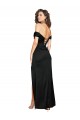 A-Line Sweetheart Silk like Satin Long Black Black Tie Evening Gown / Prom Dress / Bridesmaid Dress Barrie
