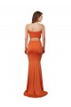 Mermaid Strapless Spandex Long Orange Formal Evening Gown / Prom Dress / Bridesmaid Dress Barrie