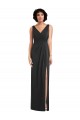 Sheath V-Neck Spandex Long Black Formal Evening Gown / Prom Dress / Bridesmaid Dress Barrie