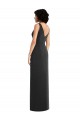 Sheath V-Neck Spandex Long Black Formal Evening Gown / Prom Dress / Bridesmaid Dress Barrie