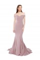 Mermaid Sweetheart Stretch Crepe Sweep Train Dusty Pink Bridesmaid Dress / Evening Dress Barrie