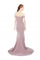 Mermaid Sweetheart Stretch Crepe Sweep Train Dusty Pink Bridesmaid Dress / Evening Dress Barrie