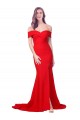 Mermaid Sweetheart Stretch Crepe Long Red Bridesmaid Dress / Evening Dress Barrie
