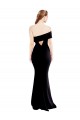 Mermaid One Shoulder Stretch Crepe Long Black Formal Evening Gown / Prom Dress / Bridesmaid Dress Barrie