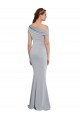 Mermaid One Shoulder Stretch Crepe Long Grey Formal Evening Gown / Prom Dress / Bridesmaid Dress Barrie