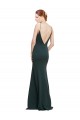 A-Line V-Neck Stretch Crepe Long Pink Formal Dress / Bridesmaid Dress Barrie