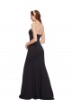 A-Line Strapless Stretch Crepe Long Dark Navy Formal Evening Gown / Prom Dress / Bridesmaid Dress Barrie