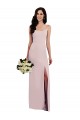Trumpet Spaghetti Straps Stretch Crepe Long Formal Evening Gown / Prom Dress / Bridesmaid Dress Barrie