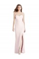 Trumpet Strapless Stretch Crepe Long Pink Semi Formal Evening Dress / Prom Dress / Bridesmaid Dress Barrie