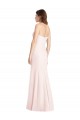 Trumpet Strapless Stretch Crepe Long Pink Semi Formal Evening Dress / Prom Dress / Bridesmaid Dress Barrie